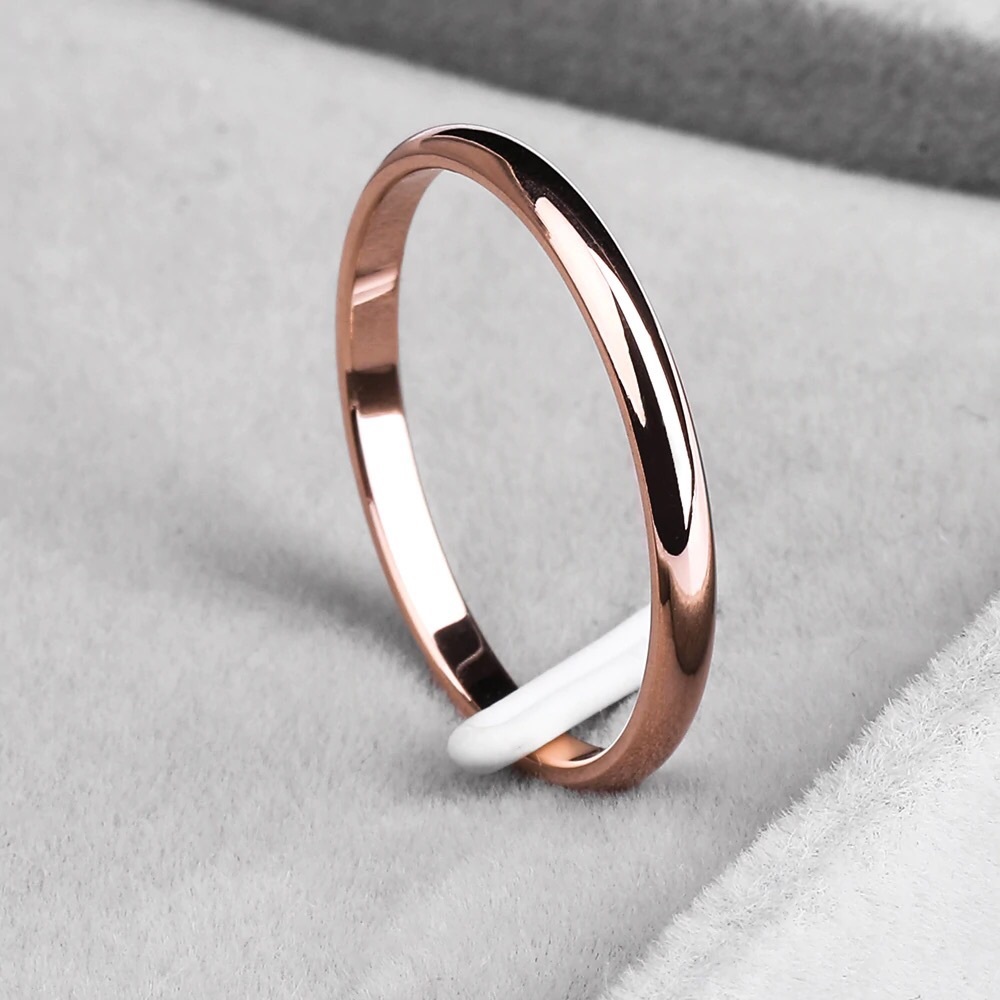 Smooth Stainless Steel Ring - Picture 2 of 5
